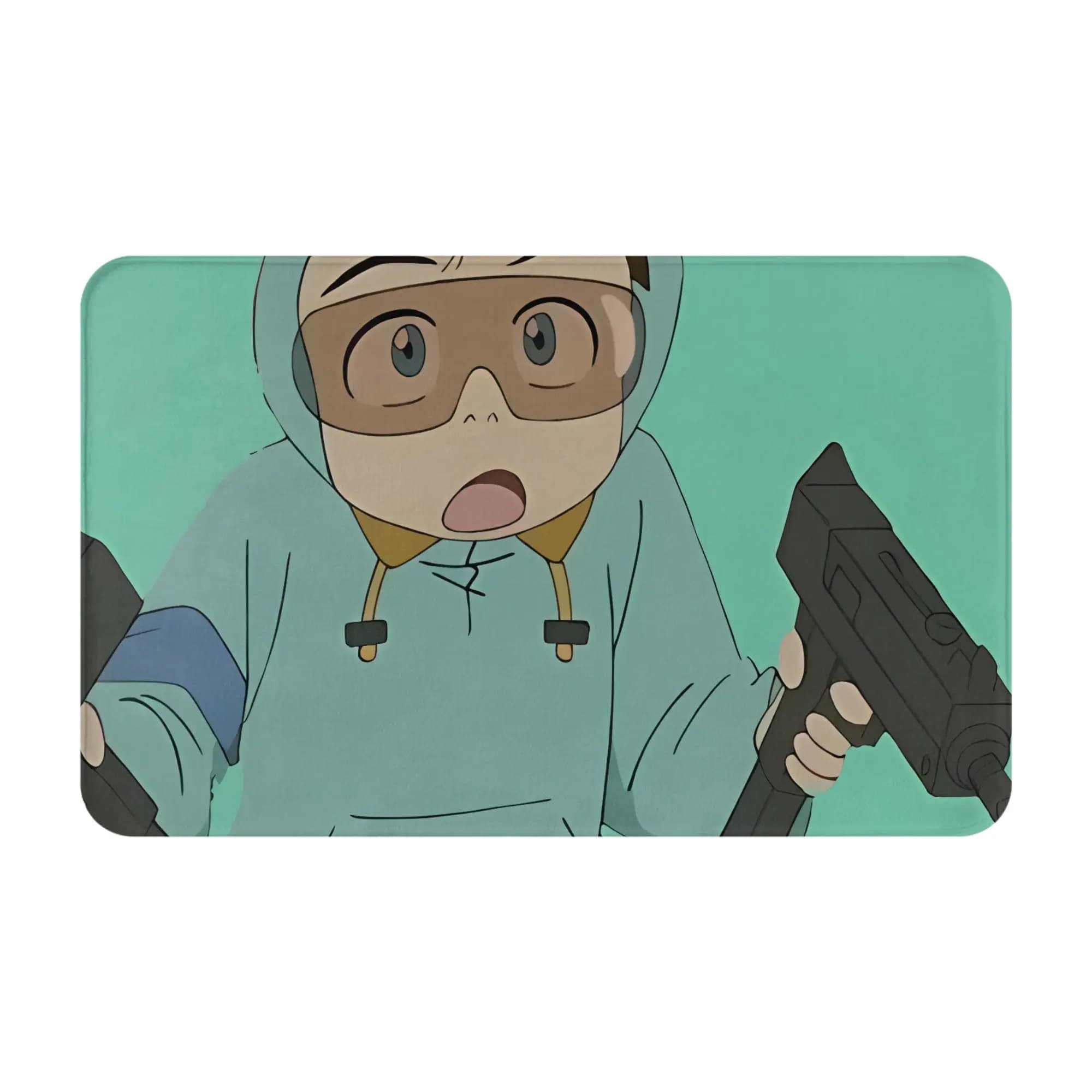Naota Nandaba From Fooly Cooly Christmas Decorations Bedroom Mat FLCL Doormat Living Room Carpet Balcony Rug Home Decoration