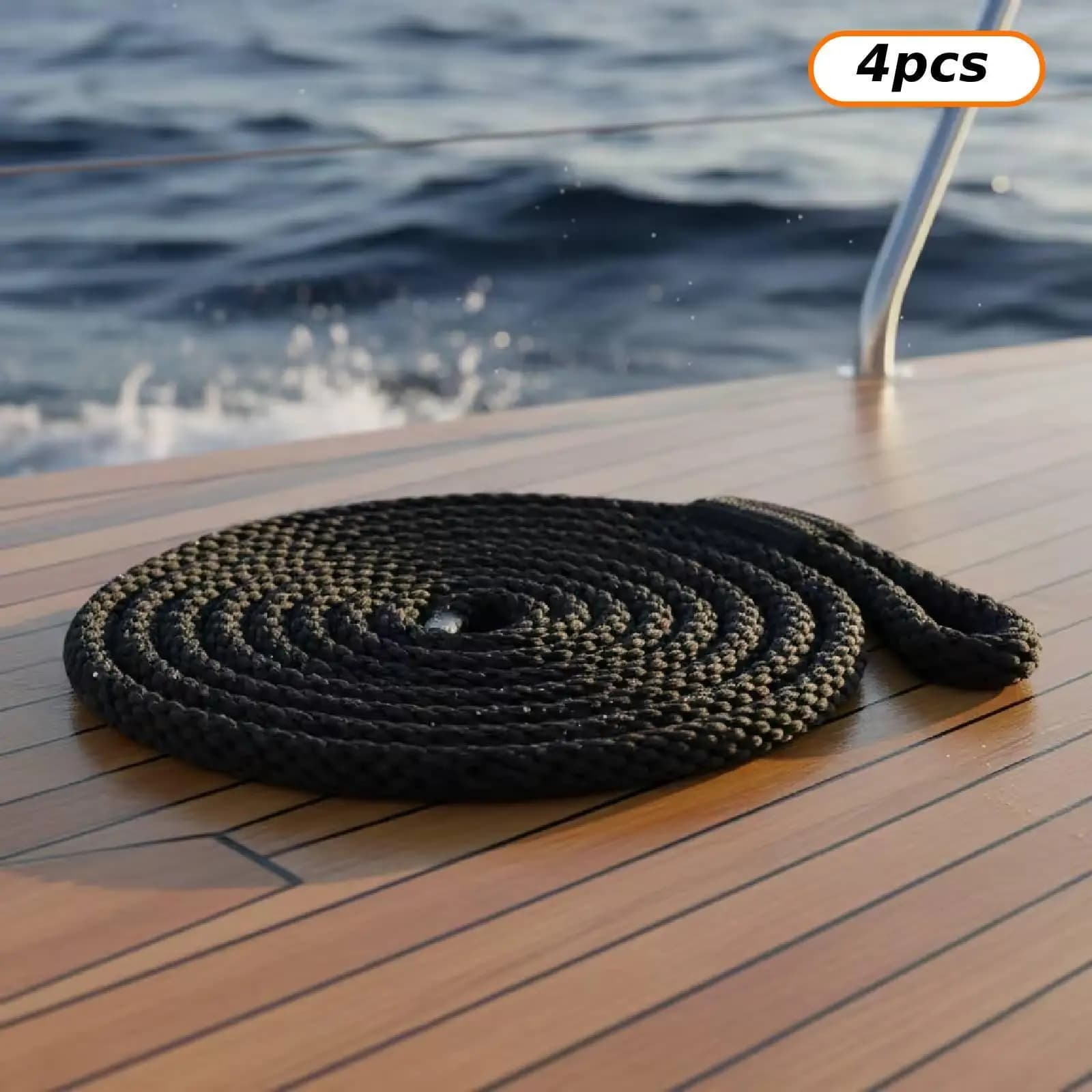 4Pcs Marine Mooring Rope Power Boat Accessories Fishing Lifebuoy Fixing Line