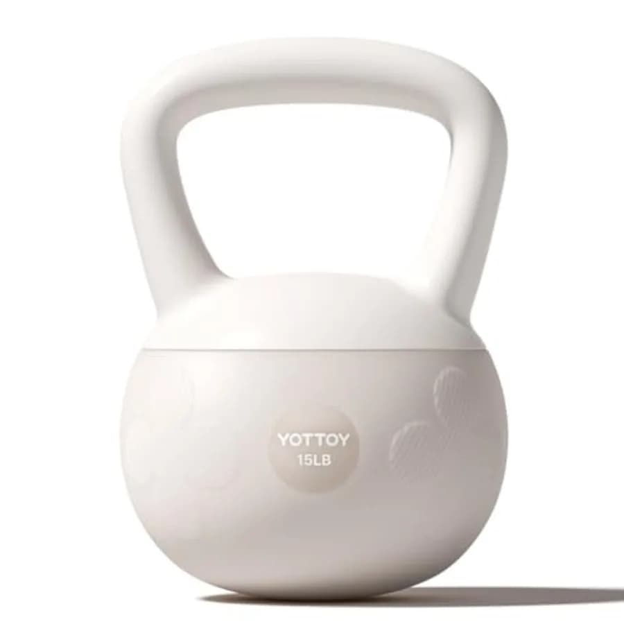 Kettlebell Morbido per Allenamenti a Casa, Impugnatura Larga Antiscivolo, Base Imbottita per Sicurezza - Ideale per Uomini
