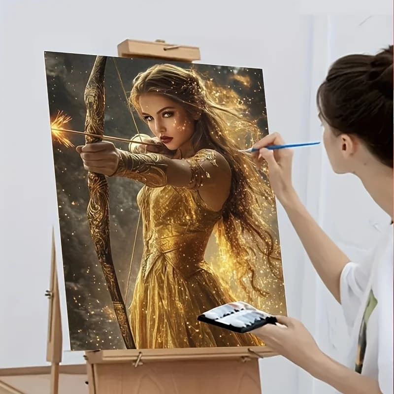 Professional Art Use 1pc Adult Beginner Number Painting Kit, Artistic Gift, Paint by Numbers, Easy for Beginners with Acrylic Pa