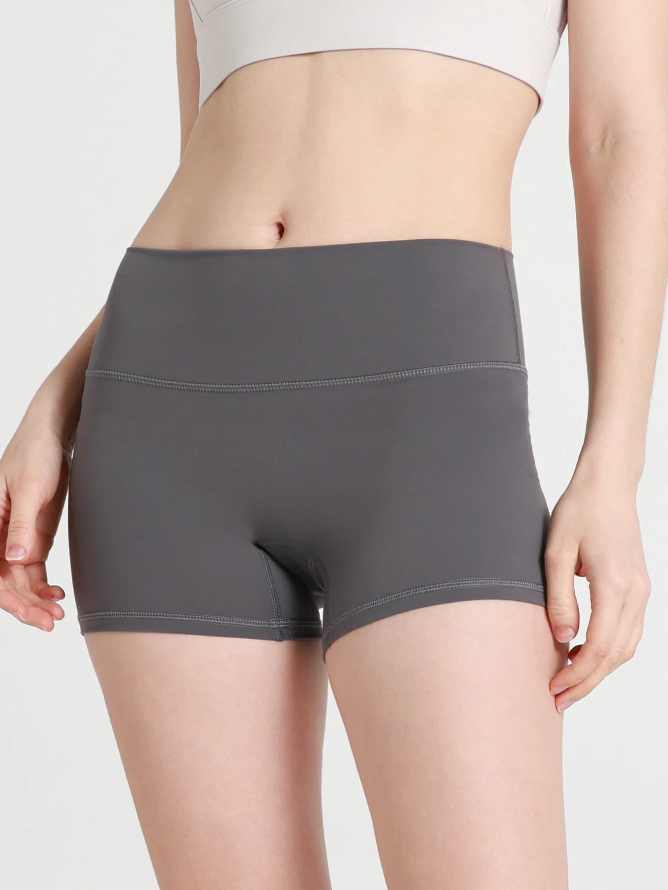 Women's Sports Shorts for Yoga, Leggings High Life Shorts Anti-Transparency, Shorts Fast Drying for Fitness, Cycling and Gym