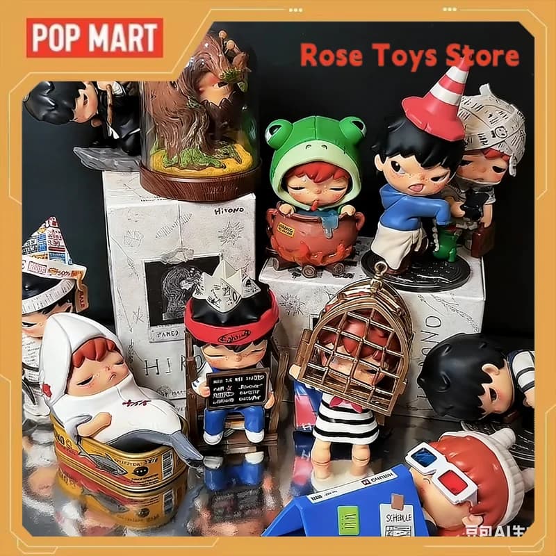 NUOVO POP MART Hirono Greenhouse Miscanthus Series Figurine Blind Box Toy Mystery Box Ornamento da Scrivania da Collezione Regalo di Compleanno