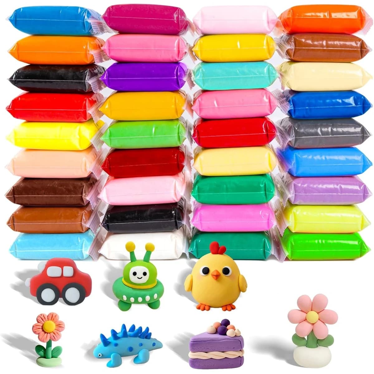 100/500g Air Dry Clay Large Pack DIY Hand Modeling Clay Non-toxic Soft Play Dough Space Mud Kids Craft Toy Wholesale