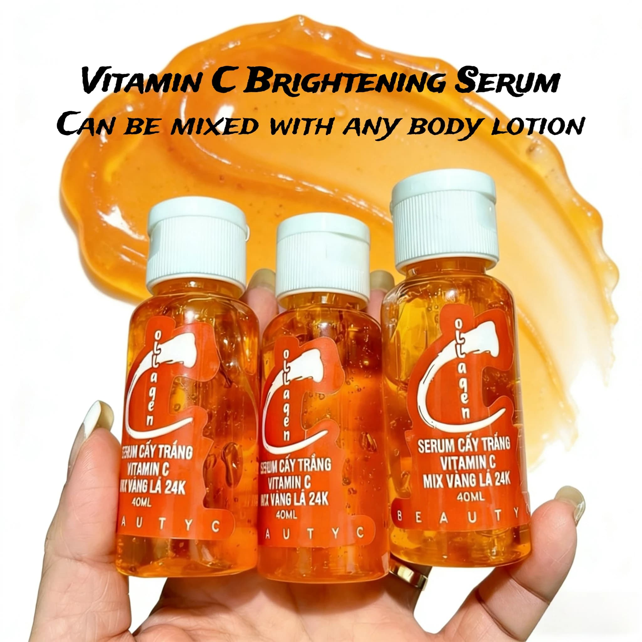 Illuminating Body Serum for Macchie Scure on Arms, Knee and Elbows, Formula with Collagen and Vitamin C that sticks the scars for a Uniform Tone