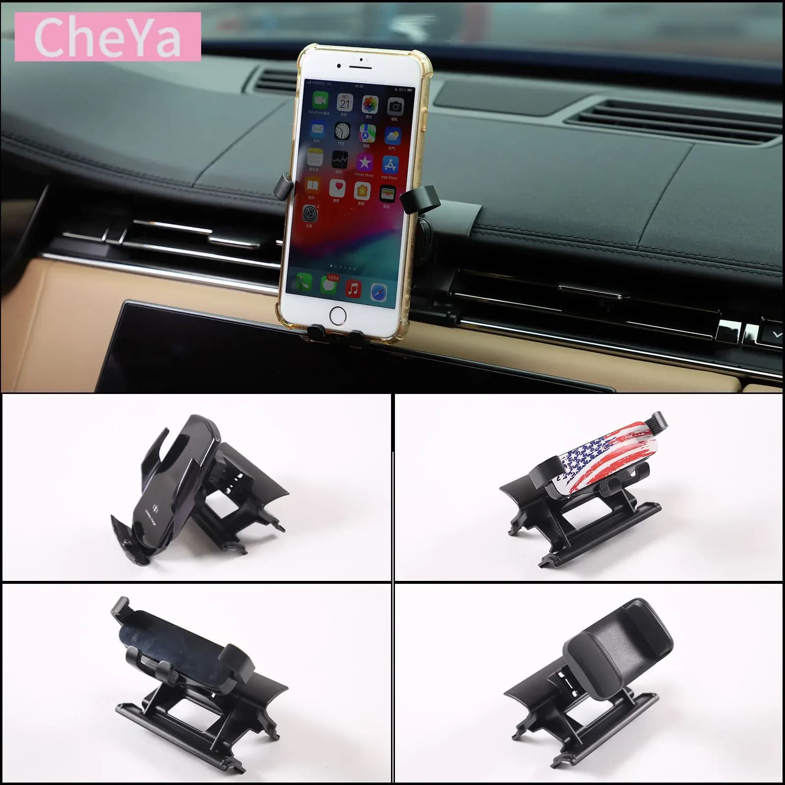 Supporto per telefono cellulare con presa d'aria di controllo centrale per Land Rover Range Rover Vogue/Sports L460 L461 2023 + accessori per auto