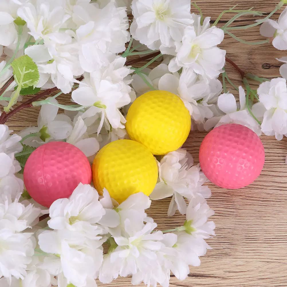 24 palline da golf in PU per allenamento indoor, leggere e confortevoli, ideali per il gioco in famiglia e per i genitori