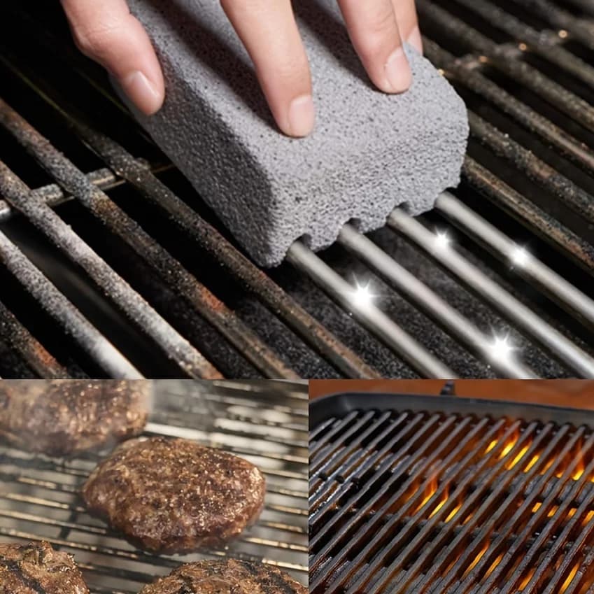1pc brush for cleaning grill for barbecue brick block cleaning for barbecue stone pumice brick for grill for barbecue outdoor kitchen tools for barbecue