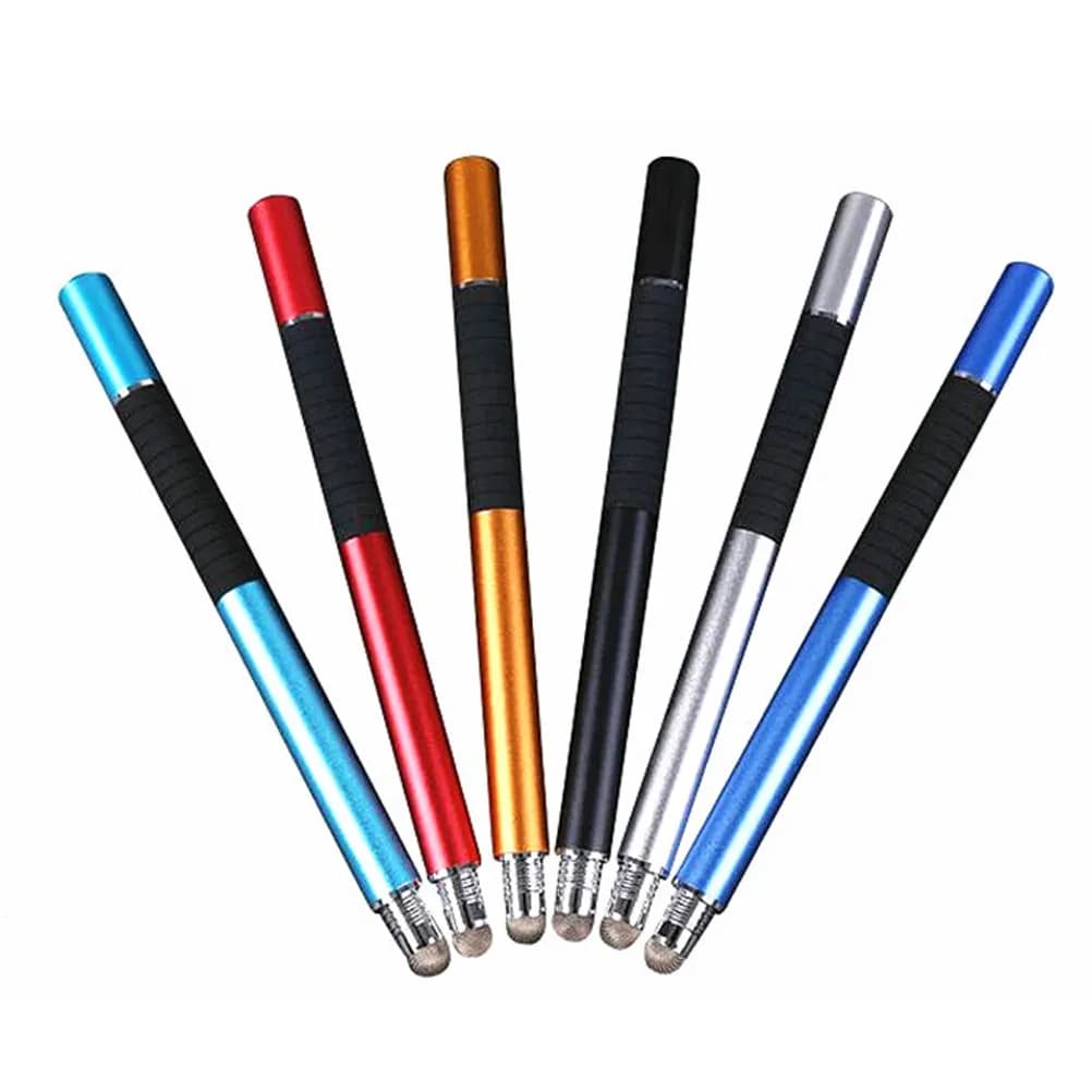 2 in Screen Stylus Pen Disc and Fiber Tip Capacitive Stylus for Precise Drawing Writing Notes Works on All Tablets