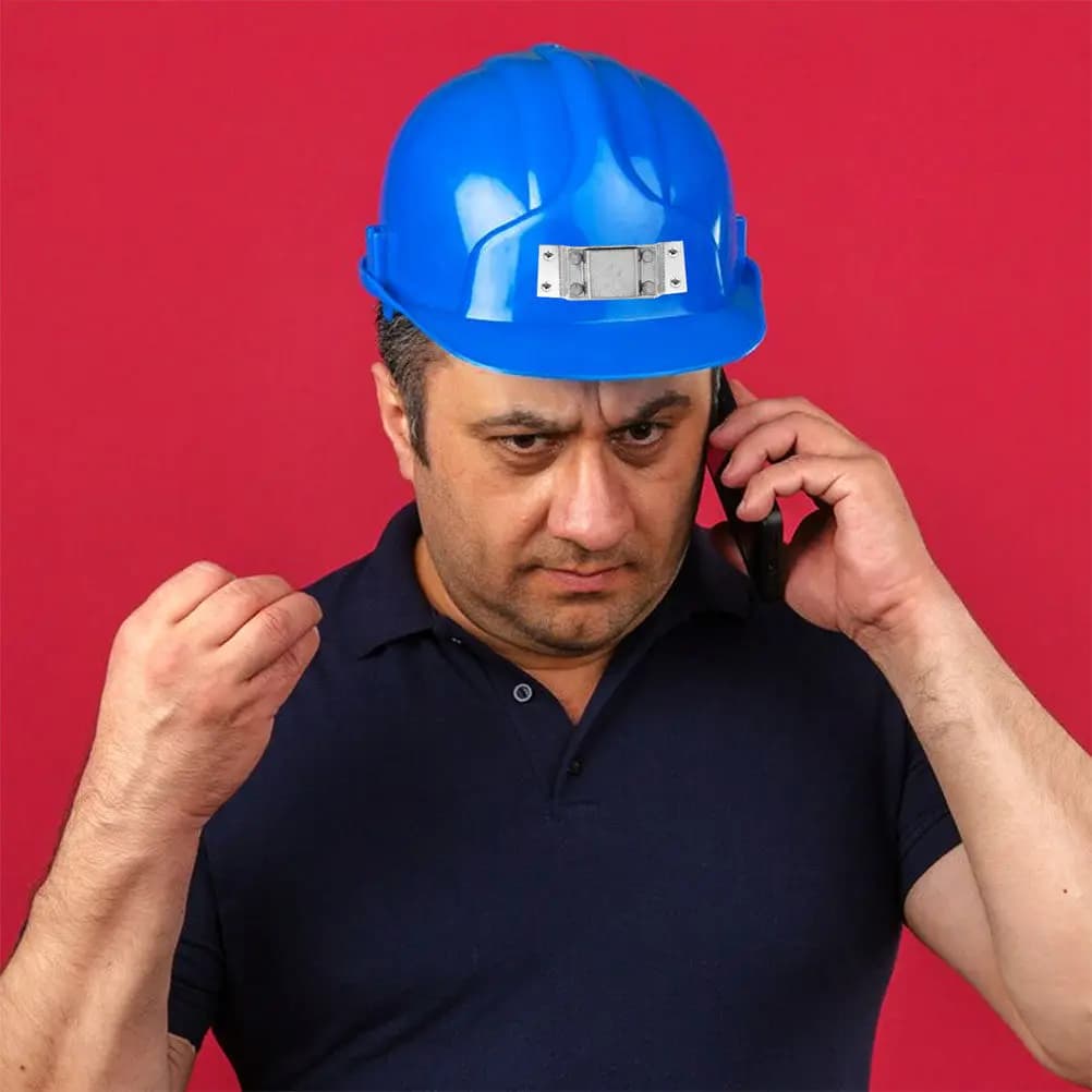 Supporto per Lampada Frontale in Lega di Alluminio, 4 Pezzi, Resistente, per Elmetto di Sicurezza, Miniera, Costruzione, Saldatura