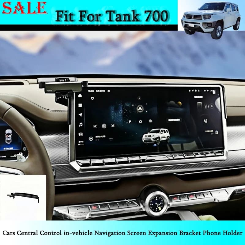 Misura per Tank 700/700 Hi4-T Auto Controllo Centrale Schermo di Navigazione nel Veicolo Staffa di Espansione Supporto Del Telefono Parti Interne Auto