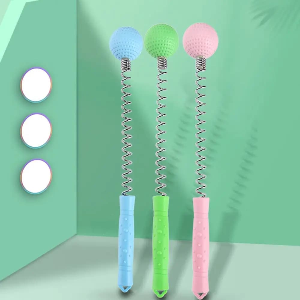 Elastic Knock Stick Spring Massager Reduce Fatigue Massage Hammer Ball Body Massager Massager Ball Hammer Golf Ball Massager