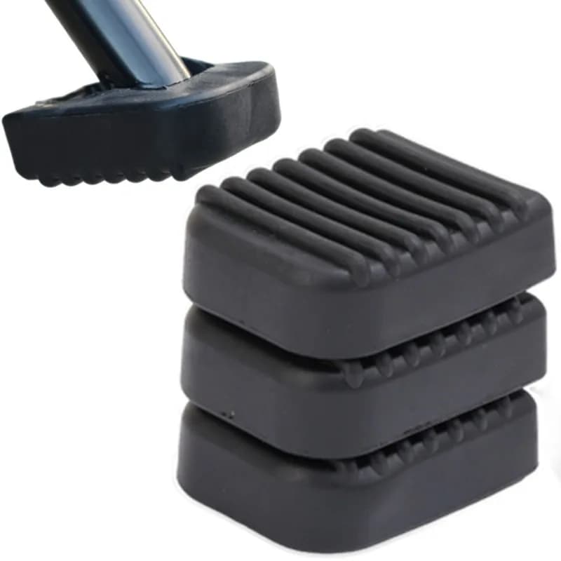 Supporto per moto in gomma nera Supporto per cavalletto laterale per moto Cavalletto Supporto per estensione del piede Base per poggiapiedi Accessorio per moto