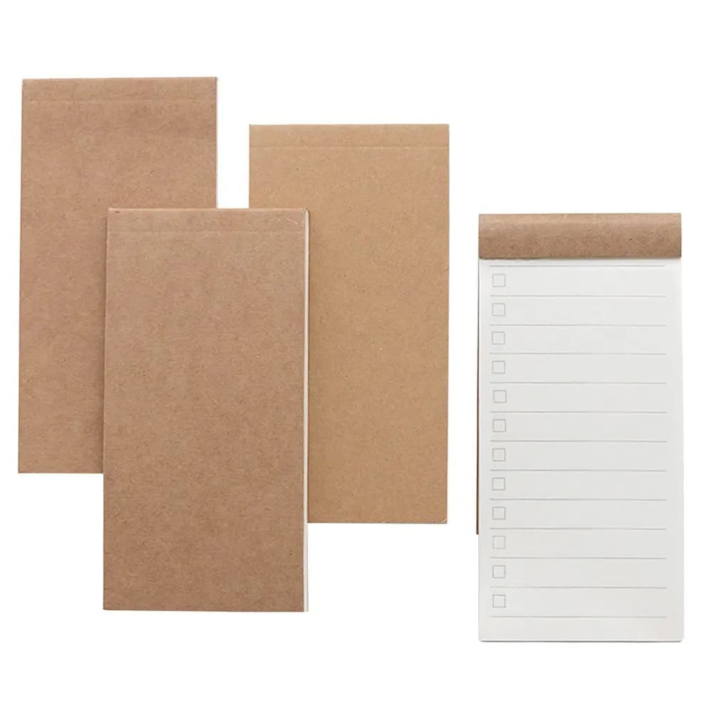 8Pcs Tear Easy Memo Pad Set Craft Paper Notepad to Do List Planner Lined Grid Blank Notebook Portable Office School Stationery