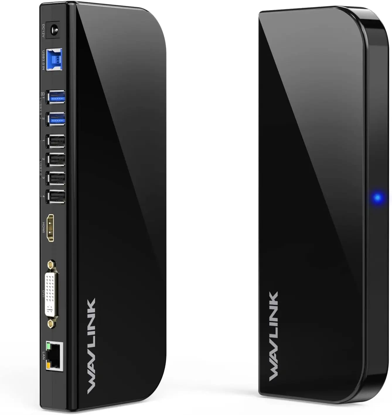 Docking Station per Doppio Monitor per Mac e Windows, 6 Porte USB, HDMI/DVI/VGA, LAN, Audio - Dock Universale per Laptop