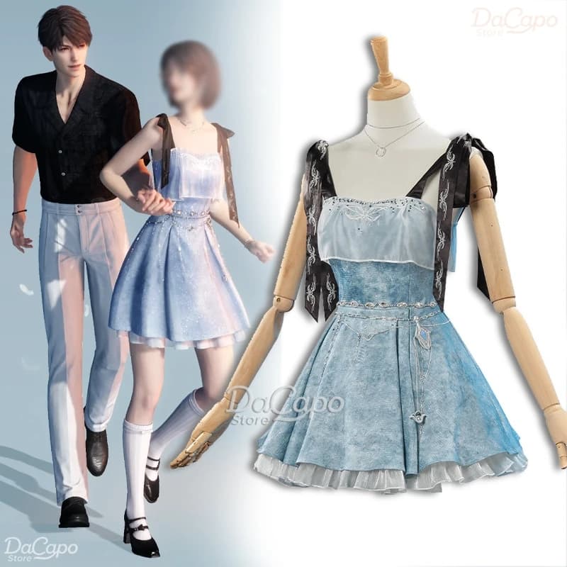 Love And DeepSpace Player Mc Outfit Protagonist Costume Heart Skip Game Cosplay Incontri Abito Caleb Coppia Vestiti Abito con cinturino