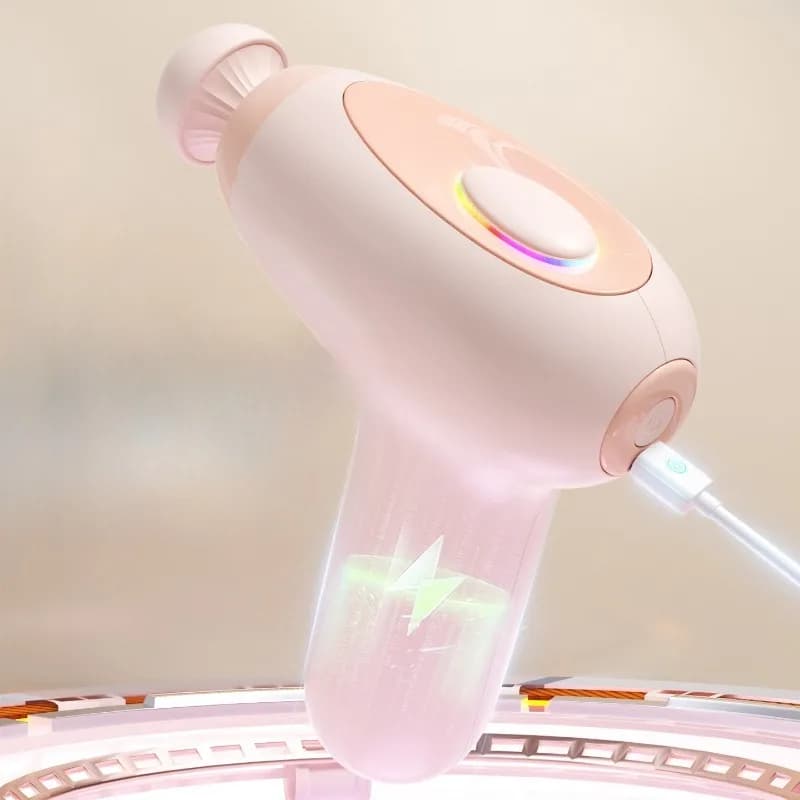 Pistola Massaggiante a Frequenza Variabile, Mini Massaggiatore Intelligente Multifunzione per Fitness e Rilassamento Muscolare, Uso Domestico e Professionale