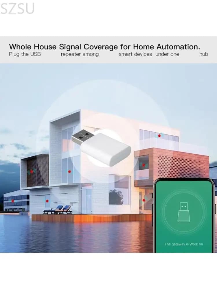 SZSU Tuya ZigBee ripetitore segnale USB Extender per sensore dispositivi ZigBee