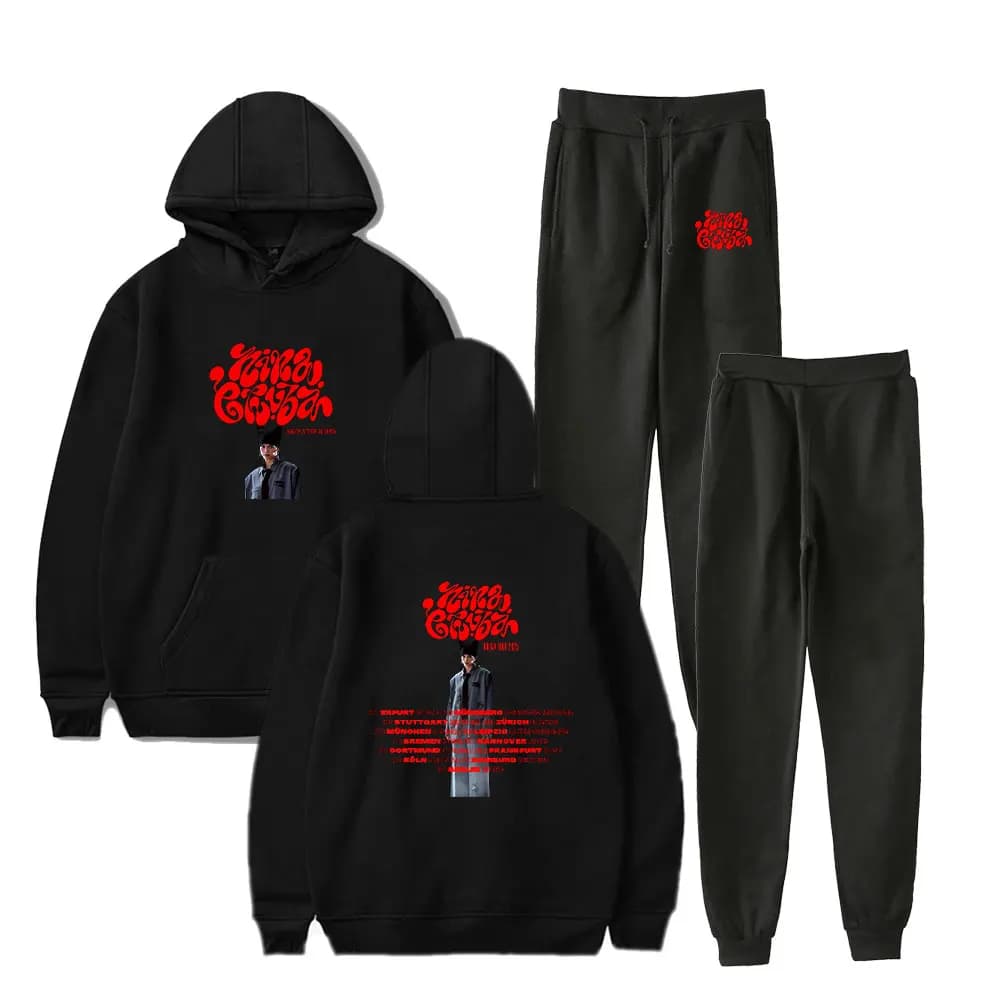 YK2 Nina Chuba Arena Tour 2025 Felpe con cappuccio + Pantaloni sportivi ricreativi Tuta sportiva