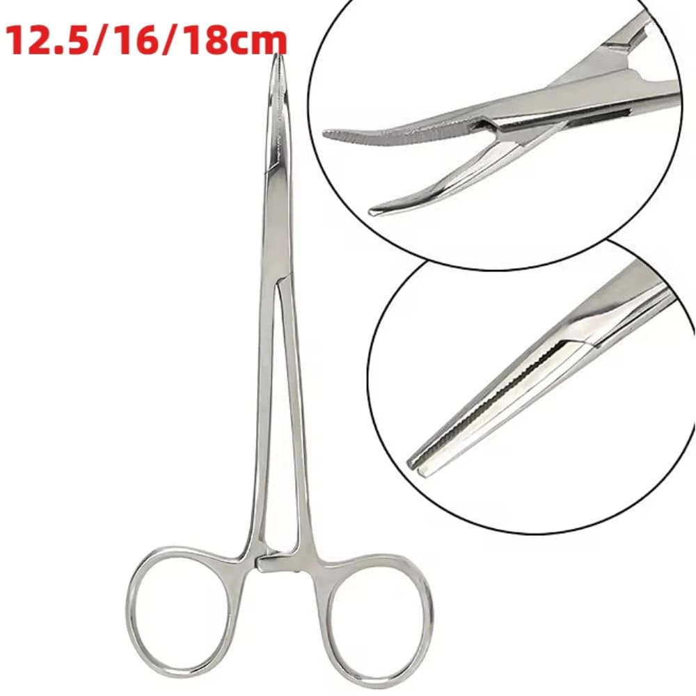 Pinze emostatiche Forbici a clip Emostatico Arteria Morsetti per coppettazione chirurgica Forbici da pesca Clip per la raccolta di piume per animali domestici