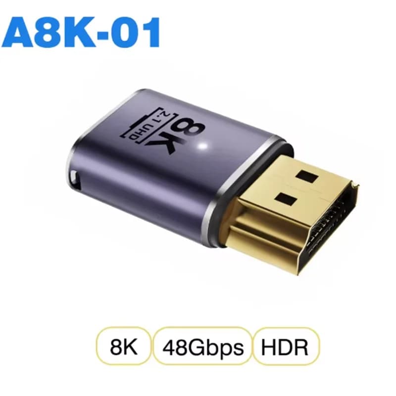 8K HDMI Cable Adapter HDMI-compatible Extender Adapter Plug Male To Female Converter For PS4 PS5 HDTV Computer Laptop Monitor
