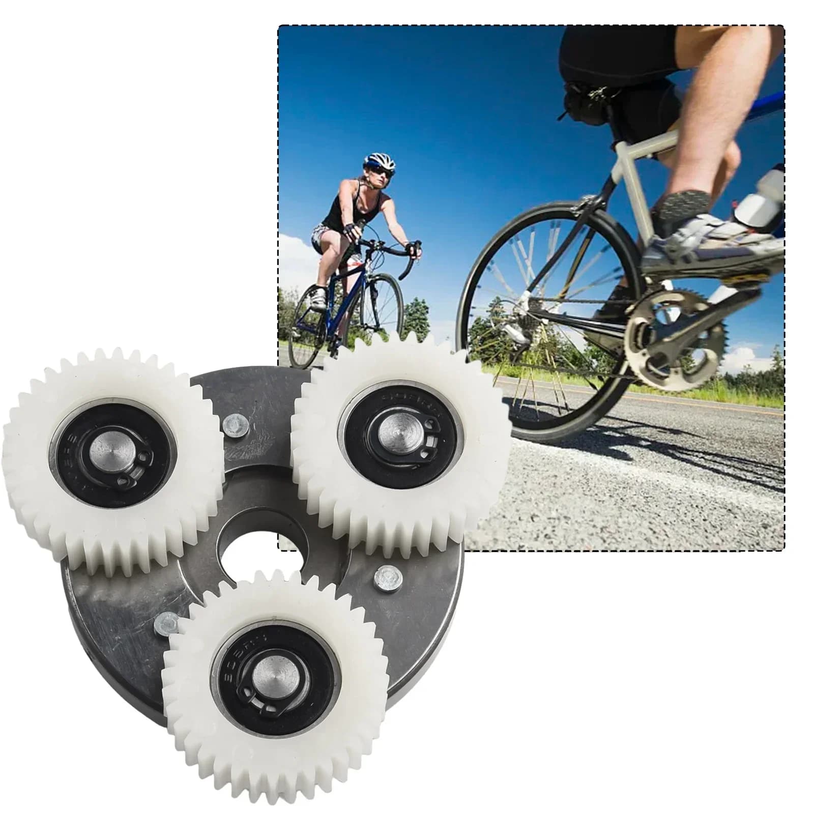 Bicicletta elettrica 36T ingranaggi planetari mozzi ruota E-Bike Nylon Tooth Gear accessori E-bike per Bafang 500W-750W Motor Gear