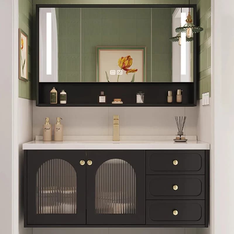 Bagno Armadietto da bagno Armadio portaoggetti Specchio Classificatori da pavimento WC chiuso Mobili multiuso da parete di lusso per farmacia