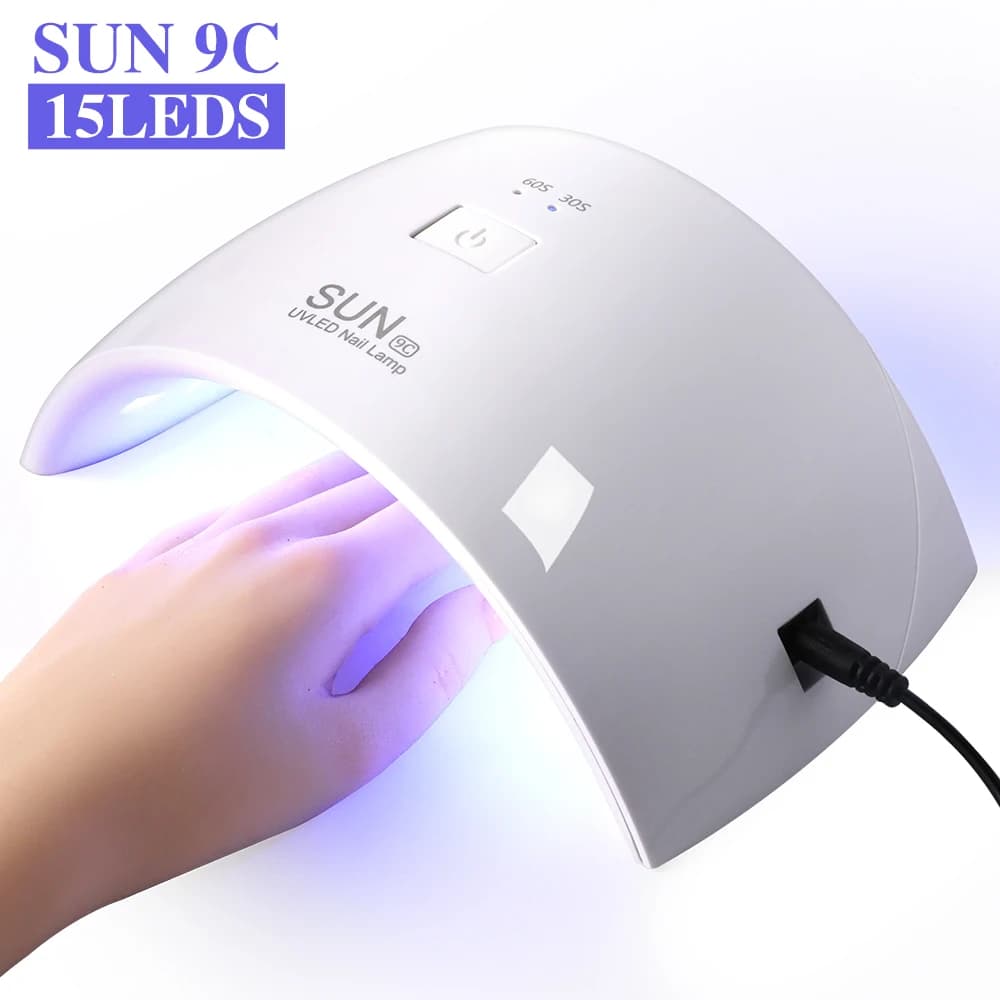 Limegirl Macchina portatile per fototerapia a luce UV per unghie Lampada per asciugatrice per manicure USB per unghie Strumento per attrezzature per salone di asciugatura di gel UV per smalto