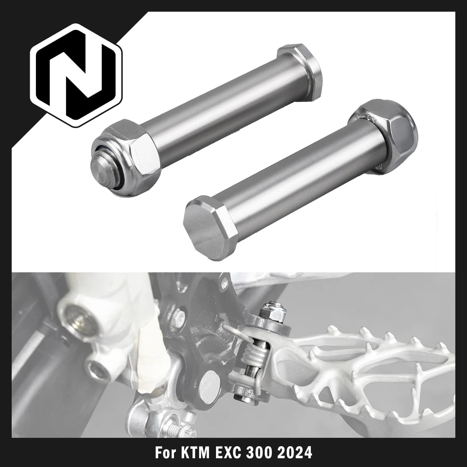 NICECNC 2024 Per KTM EXC 300 EXCF 350 SXF 250 SXF 450 Spina Del Piede Poggiapiedi Per Husqvarna TE 300 FE 350 FE450 Per GasGas EC 300