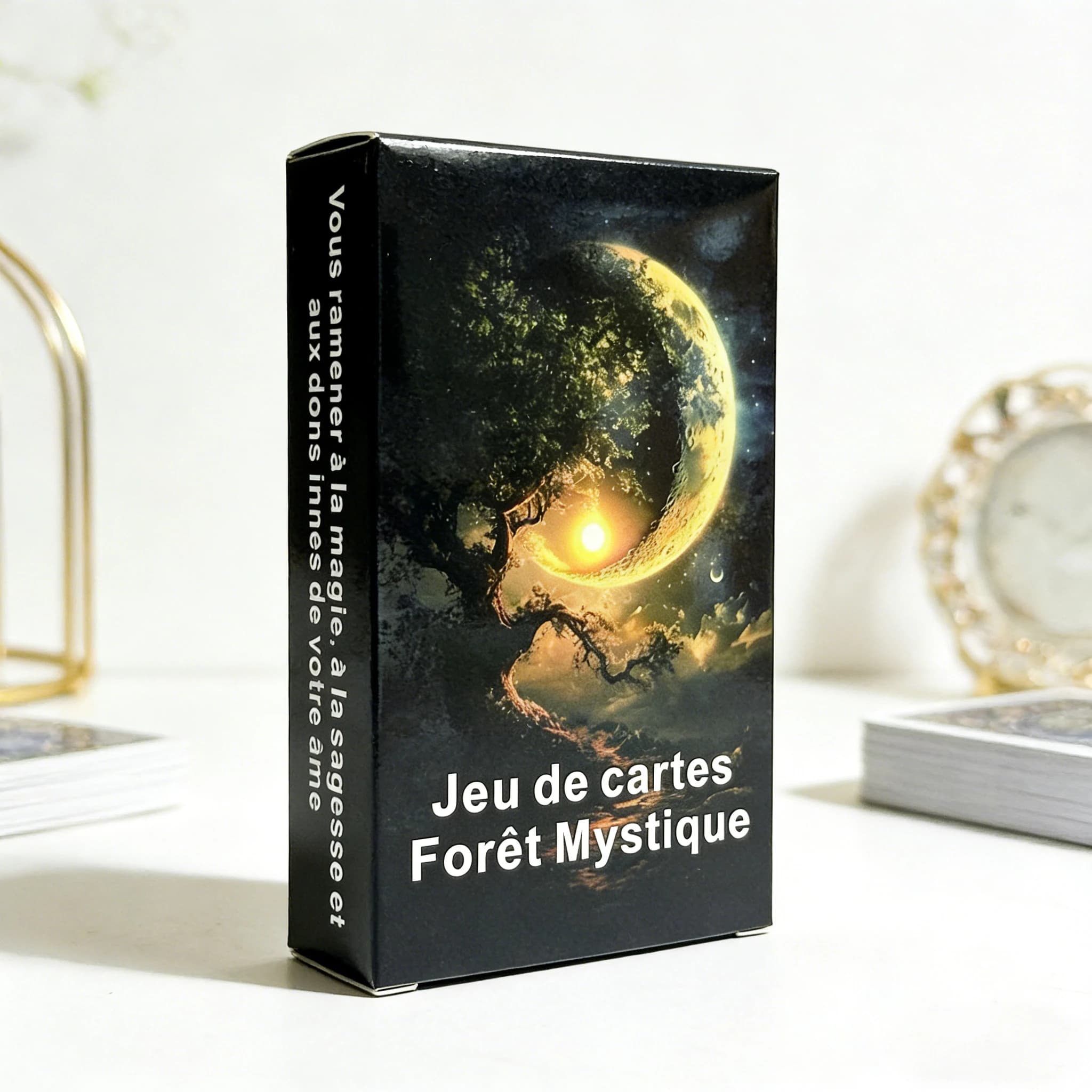 Foresta Mística, Carte Oracolo, Mazzo di Tarocchi, Guarigione Spirituale, Saggezza Interiore, Guida dell'Anima, Energia Calmante