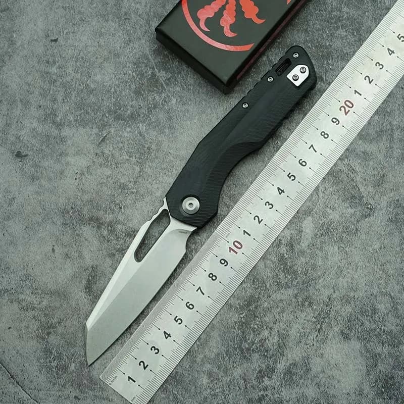 LEMIFSHE MSI Coltello pieghevole Reale D2 Mark M390 Lama G10 Maniglia da campeggio esterna Caccia Sopravvivenza Cucina Strumenti EDC multifunzionali