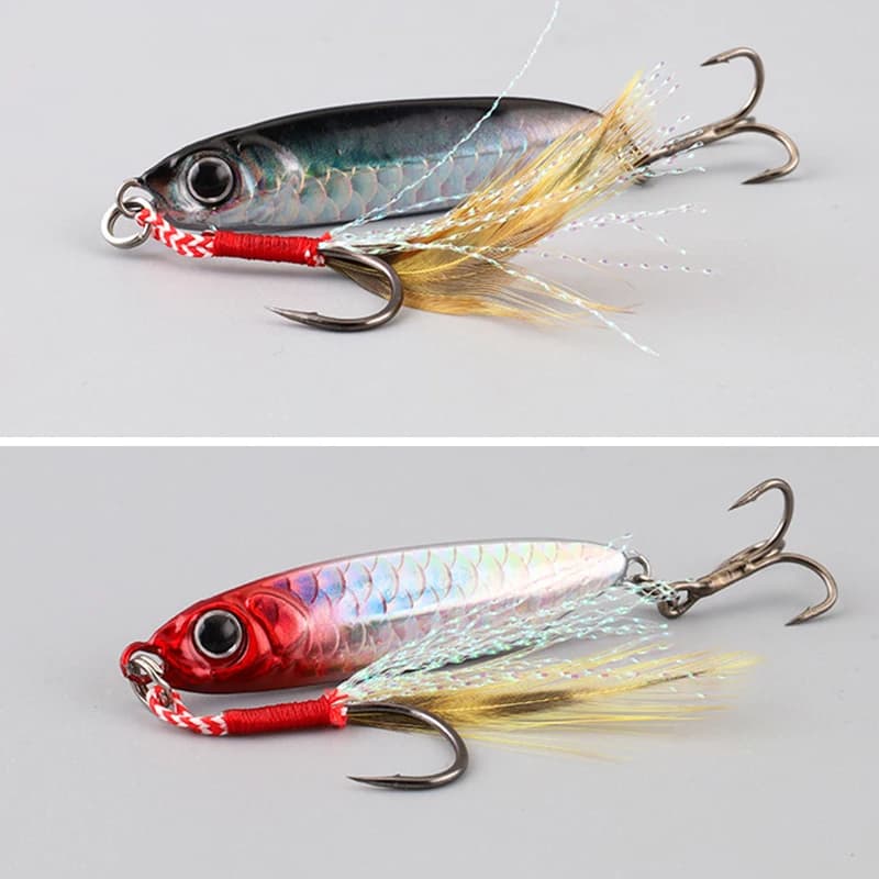 Micro Metal Jig 7g 10g 15g 20g 25g 30g Shore Casting Jigging richiamo Shore Casting Acqua salata richiamo di pesca Bit Esca artificiale