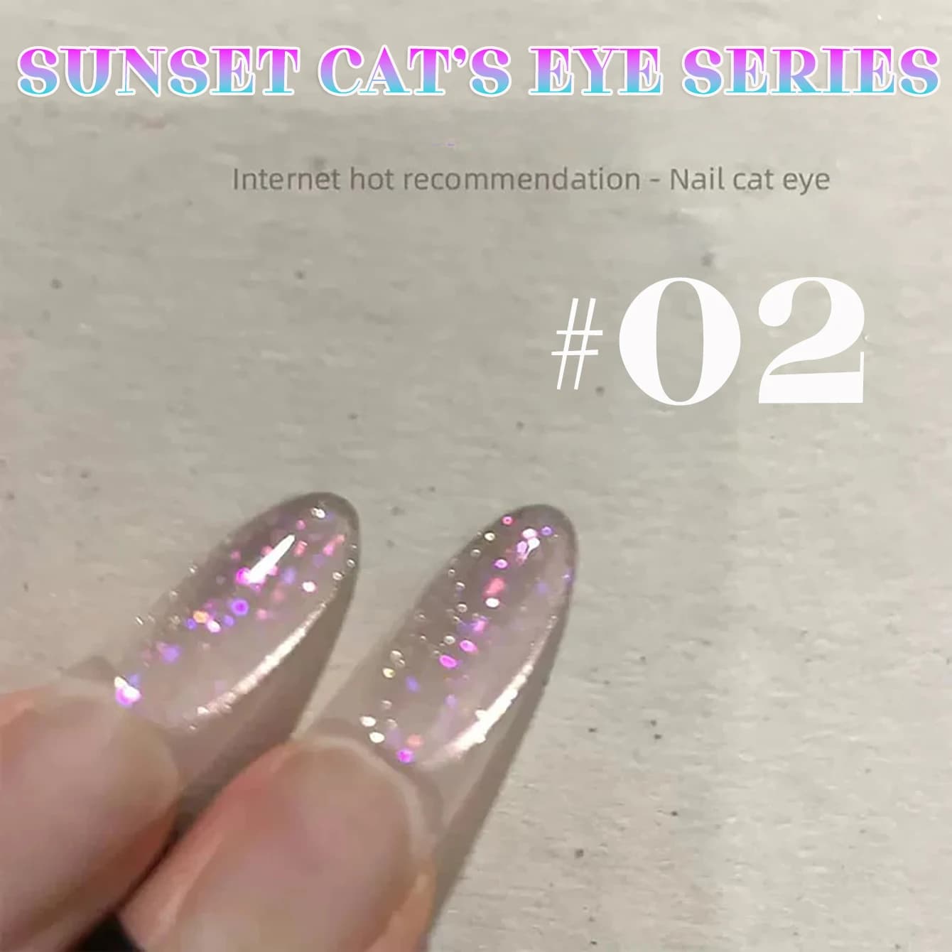 1-12 pz WS Smalto Semipermanente Effetto Occhio di Gatto Glitterato Rosa Blu Rosso con Perline di Vetro, Gel Unghie Effetto Occhio di Gatto Trasparente Ghiaccio Flash Cristallo 2026