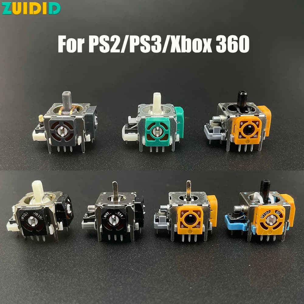 ZUIDID 10PCS Sostituzione joystick analogico 3D Thumbstick analogico per controller PS2 PS3 XBOX 360
