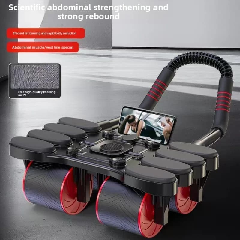 Automatic Rebound Abdominal Wheel for Men's Home Fitness, Abdominal Compression Wheel, Exercise Roller, Fitness Wheel,Ab Rollers