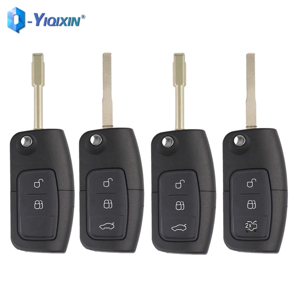 Chiave a distanza per auto 2/3 pulsanti Shell per Ford Mondeo Focus 2 3 Fiesta C Max S Max Galaxy Fusion Ka Chave Connect No Logo Lama non tagliata