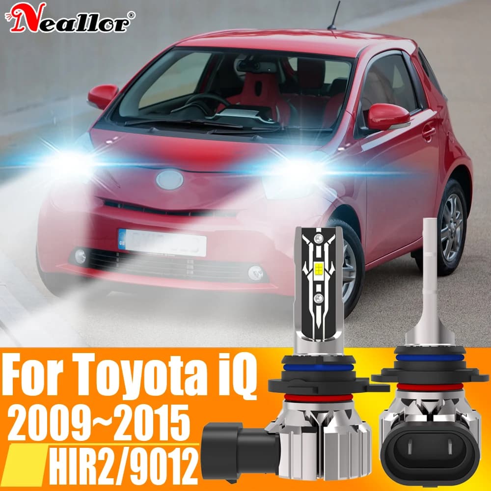 2 pz HIR2 9012 Faro A Led Canbus Nessun Errore Lampadina Per Auto Ad Alta Potenza 6000 K Diodo di Luce Bianca Lampada 12 v 55 w Per Toyota iQ 2009 ~ 2015