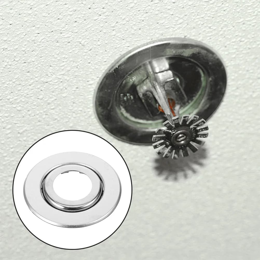 Copertura per sprinkler antincendio in acciaio inossidabile resistente alla corrosione, 5 pezzi, installazione rapida, copertura decorativa per testina sprinkler