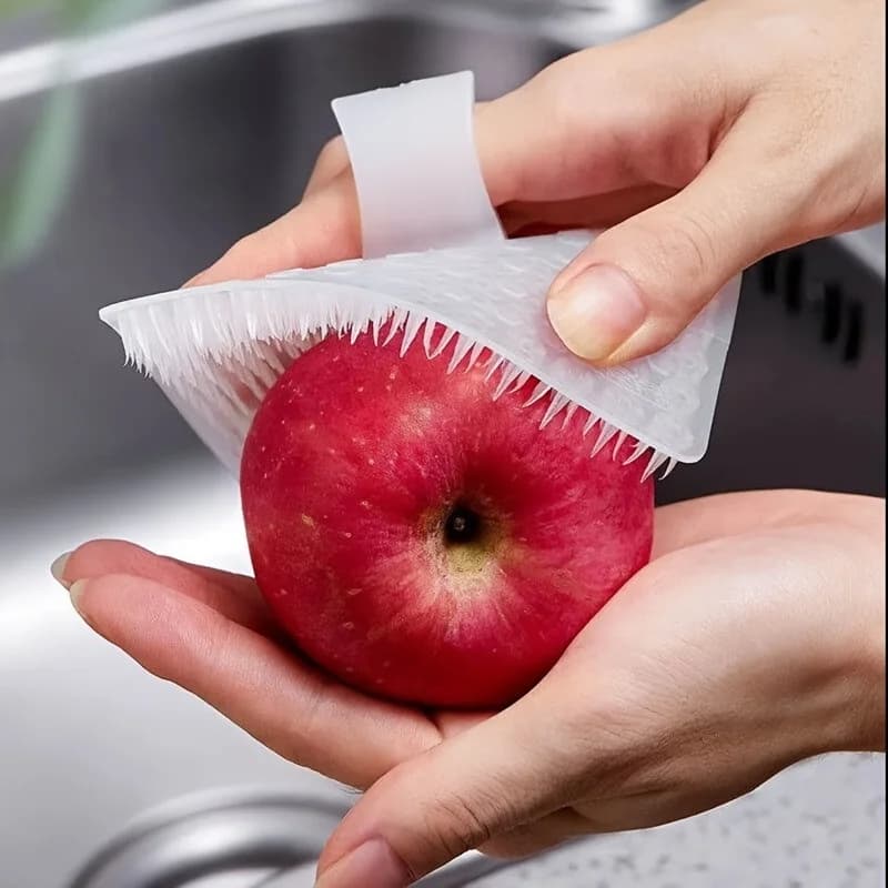 Spazzola per verdure multifunzionale, efficiente scrubber da cucina per patate e cetrioli, strumento per la pulizia della casa