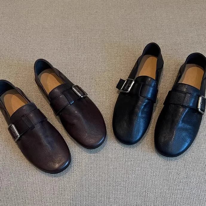 Scarpe da donna Scarpe basse Scarpe da ginnastica in pelle Scarpe da donna Scarpe casual Mocassini slip-on Scarpe da barca femminili Comode