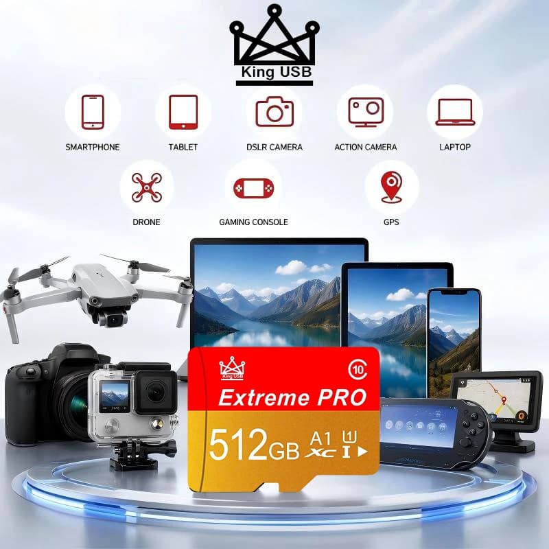 Ultra Memory Card 128GB 64GB 32GB SD Cards TF Cards Micro TF SD Card Shockproof HD Waterproof for E-Reader/Smart TV