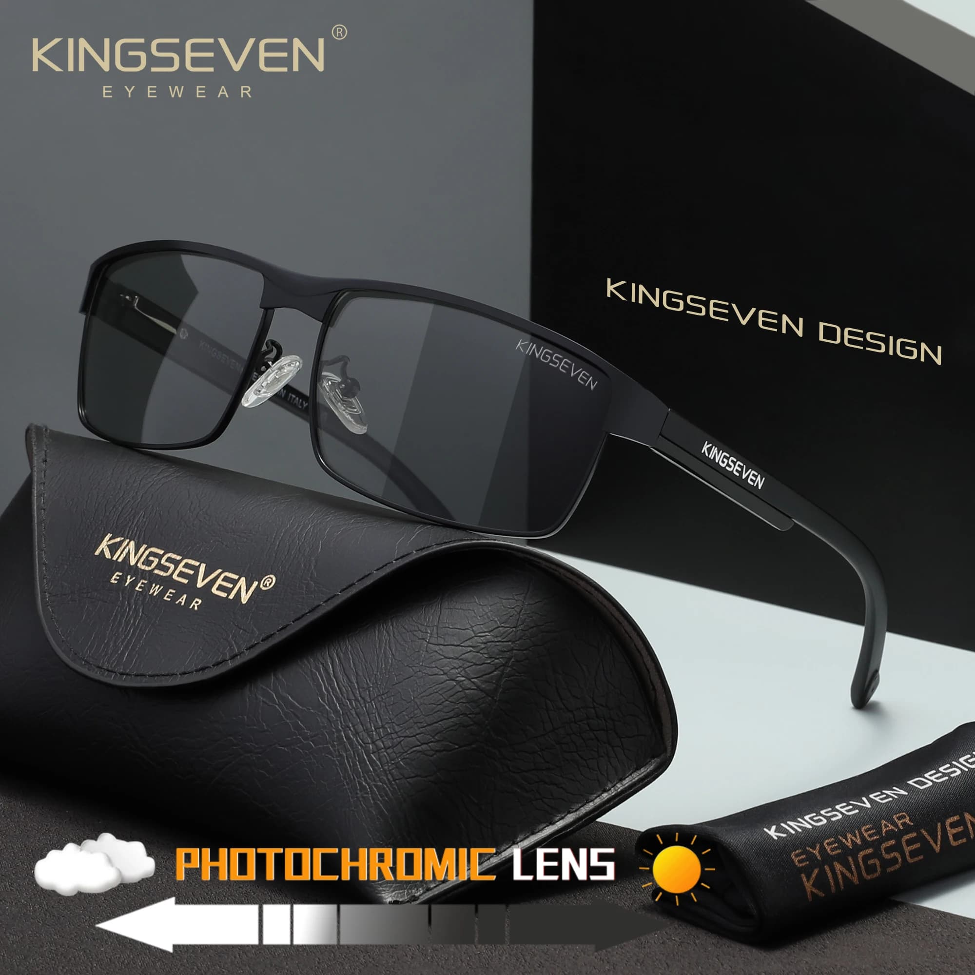 KINGSEVEN Brand Polarized Sunglasses Men Women UV400 Anti-glare Driving Eyeglasses High Quality Gafas De Sol