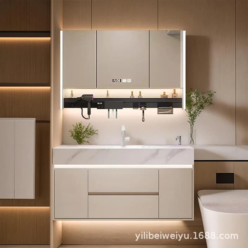 Armadi da bagno intelligenti di lusso Specchio portaoggetti Sensore domestico Armadi da bagno Combinazione Mobili per lavabo Kast JTB