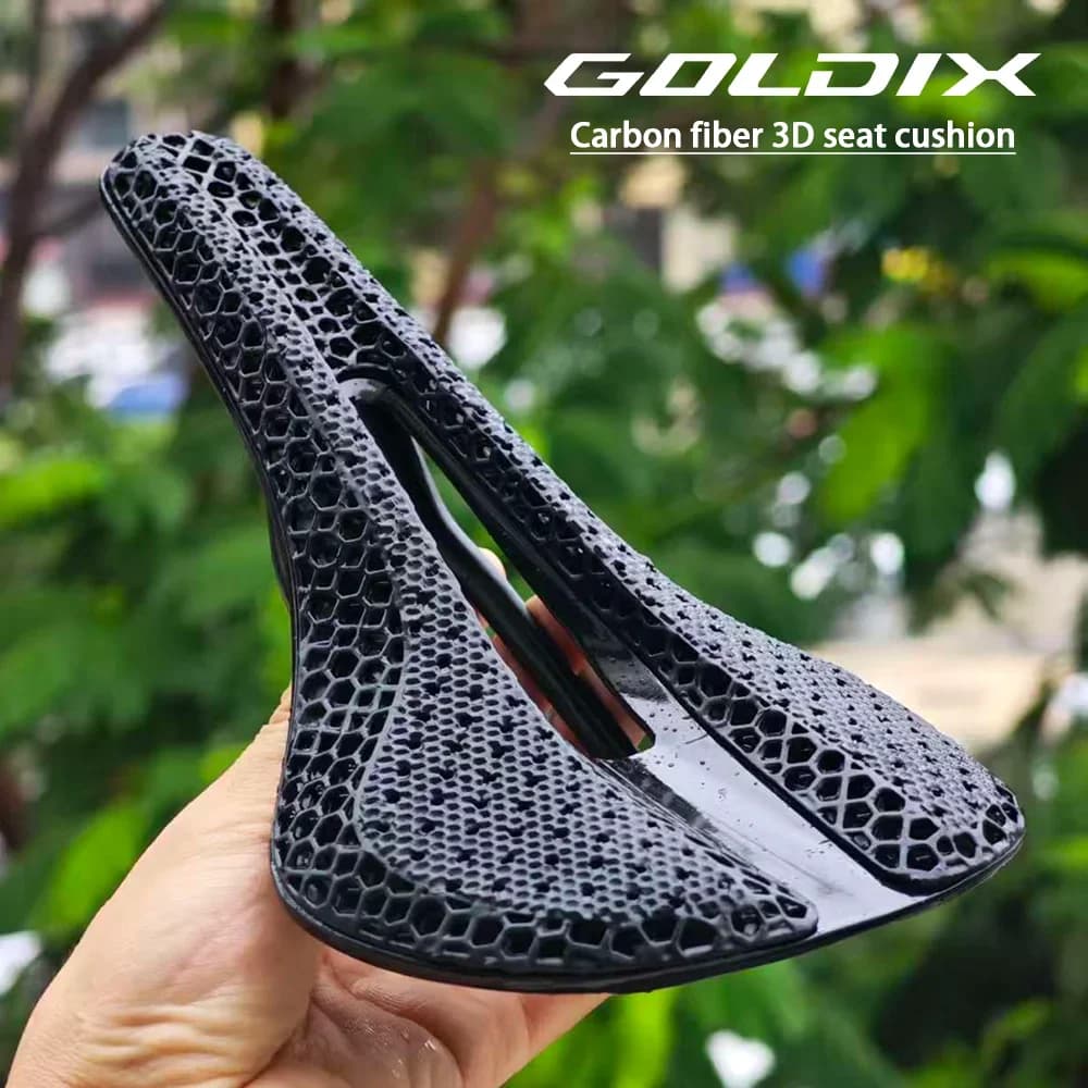 GOLDIX PS-GLAXY Sella per bicicletta in carbonio stampato in 3D Cuscino per sedile per bicicletta da corsa MTB ultraleggero Accessorio per ciclismo su strada