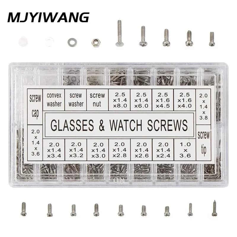 Ultimate 18-in-1 Glasses Repair Screw Kit | Precision Nose Pads, Spacer Caps & Frameless Screws for Eyeglass Adjustments & Maint