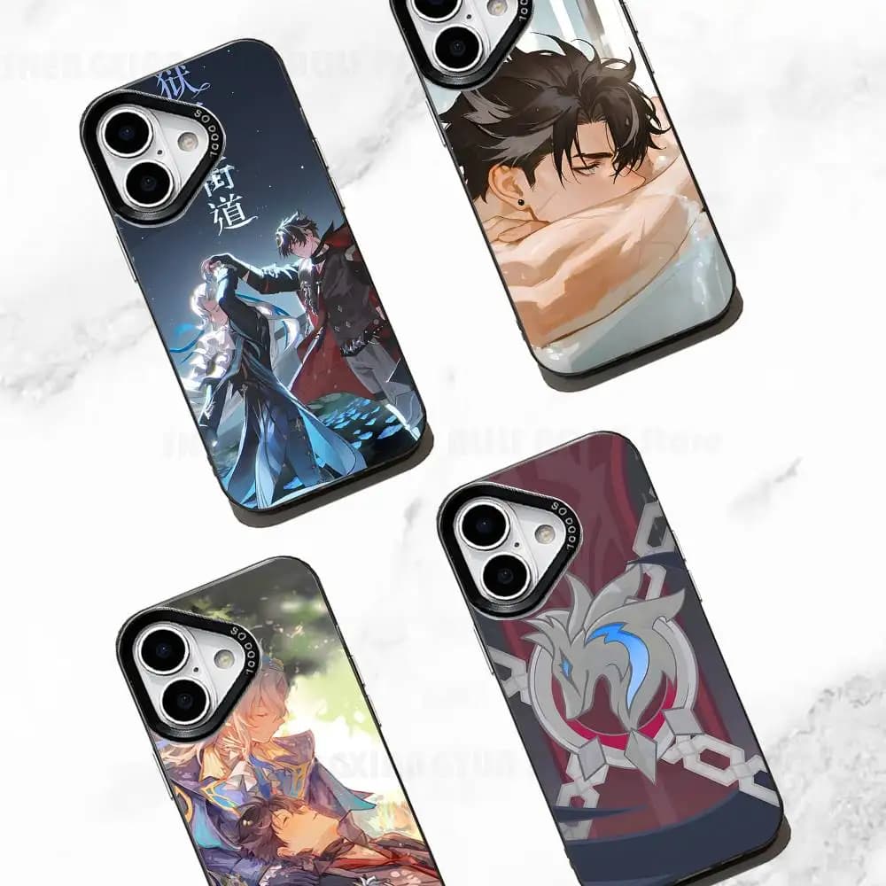 Neuvillette Wriothesley Phone Case For IPhone 17 16e 16 15 14 13 12 Pro Max X XR XS MAX Back Cover