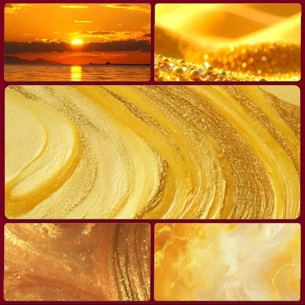 Tappetino per mouse da gaming grande Shining Golden Yellow-s con bordi cuciti, tappetino da scrivania ispessito per PC