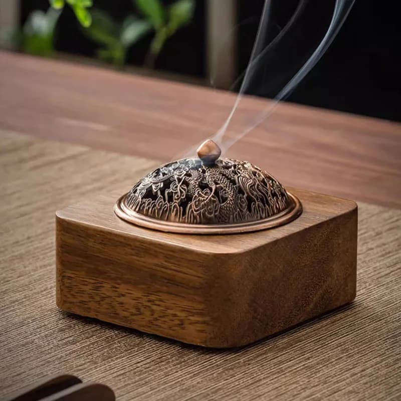 Tea Ceremony Incense Burner Indoor Sandalwood Diffuser Electric Incense Base Small Incense Holder Tray