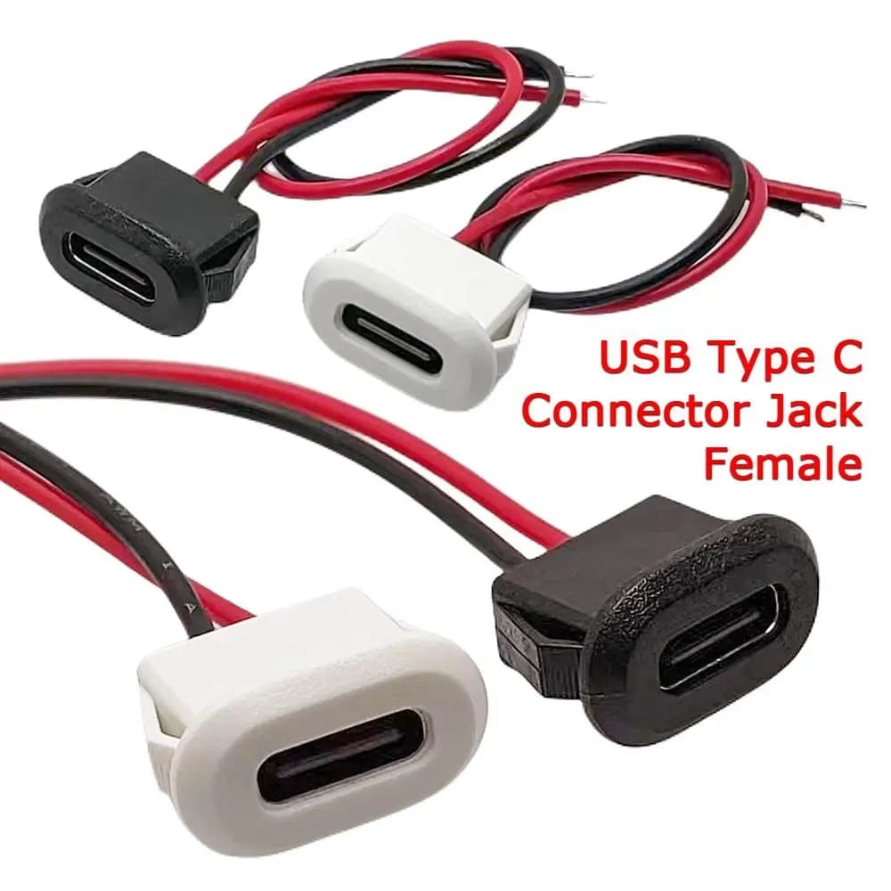 Accessori presa a spina ad alta corrente USB-C caricabatterie presa femmina fibbia per scheda connettore di tipo C