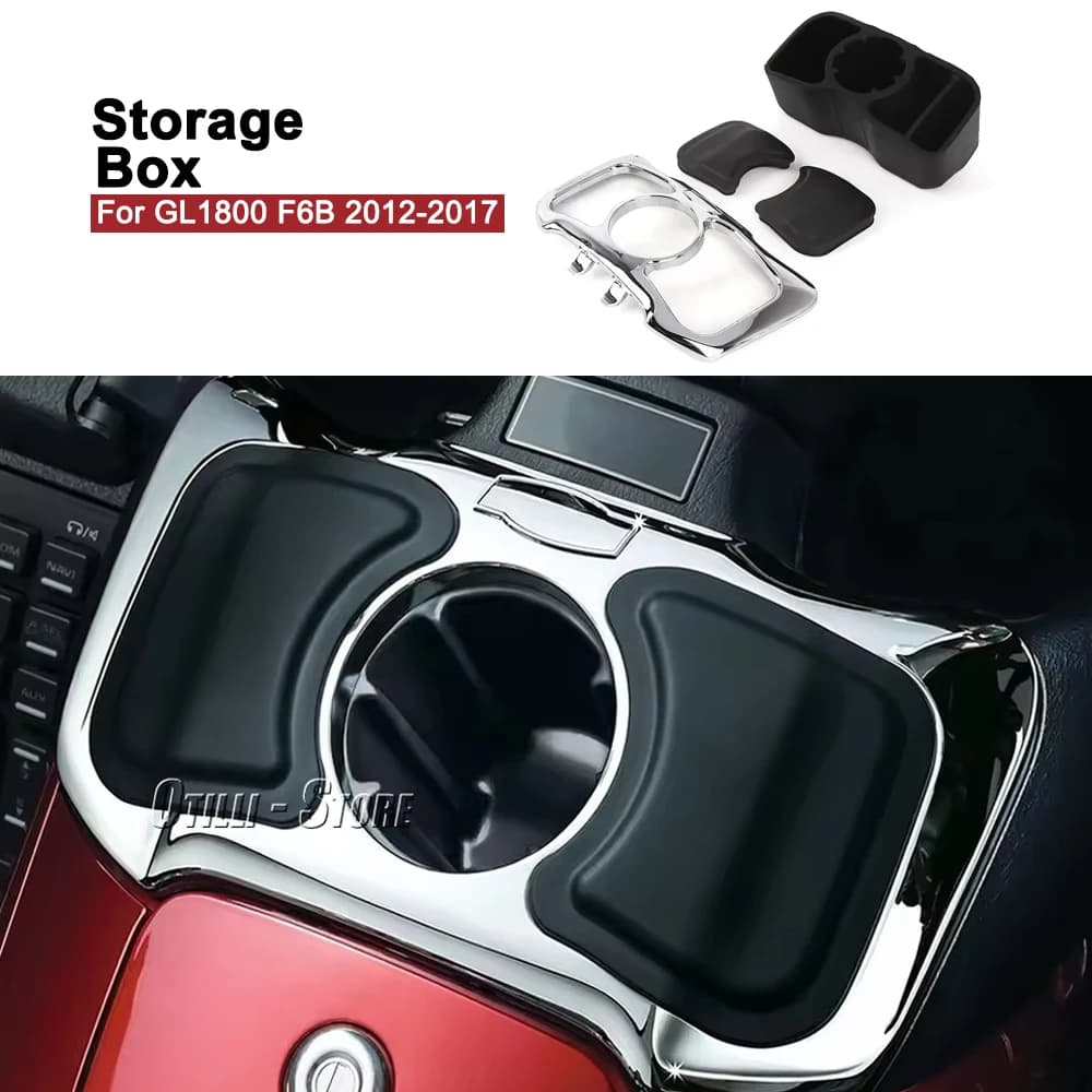 Nuovo Nero Scatola di Immagazzinaggio Anteriore Cassetta Degli Attrezzi Accessori Moto Per Honda Goldwing GL1800 GL 1800 F6B 2012-2017 vano portaoggetti