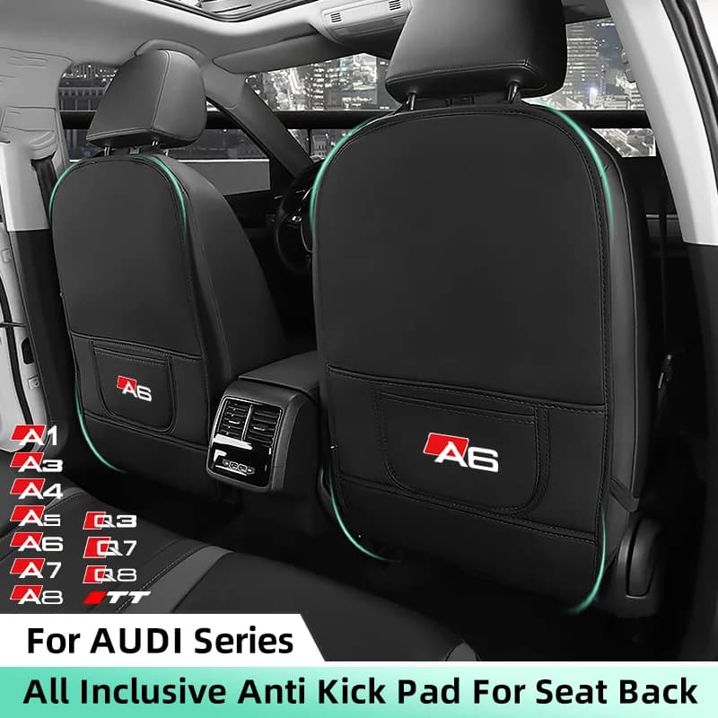 Auto Anti-Calcio Tappetini Per AUDI A1 A3 A4 A5 A6 A7 A8 Q3 Q7 Q8 TT Sedile Posteriore Della Copertura Della Protezione Per I Bambini Bambini Back Row Anti-Sporco Pad